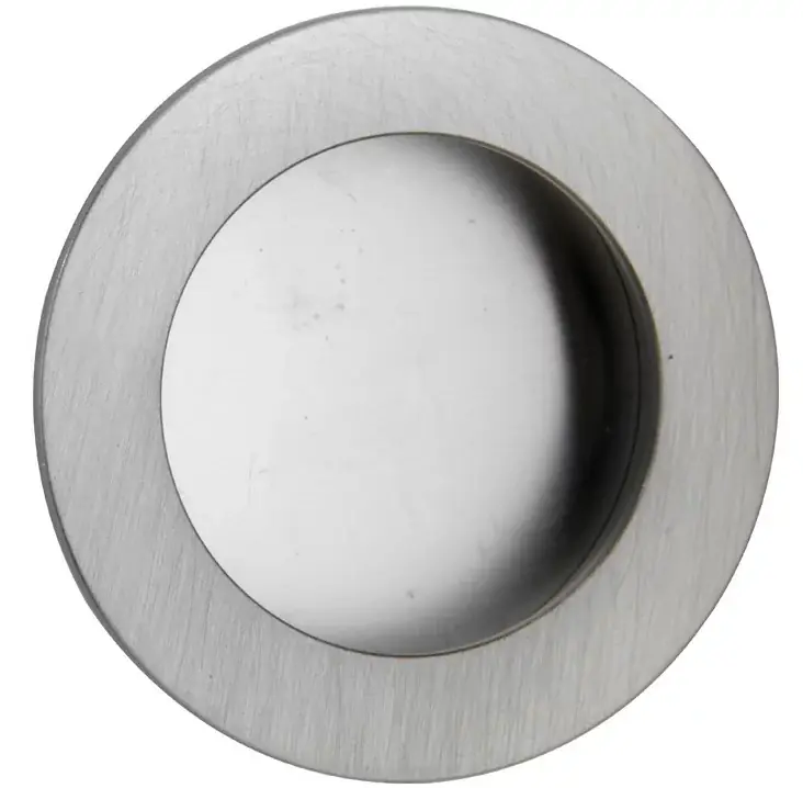 Exclusieve Aanbieding Schuifdeurkom rond 40mm mat nikkel gelakt