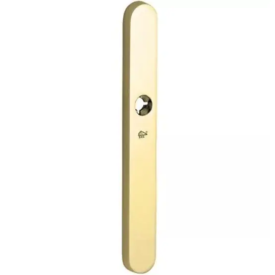 SKG3 ovaal smal schild blind buiten messing PVD Gratis Retour