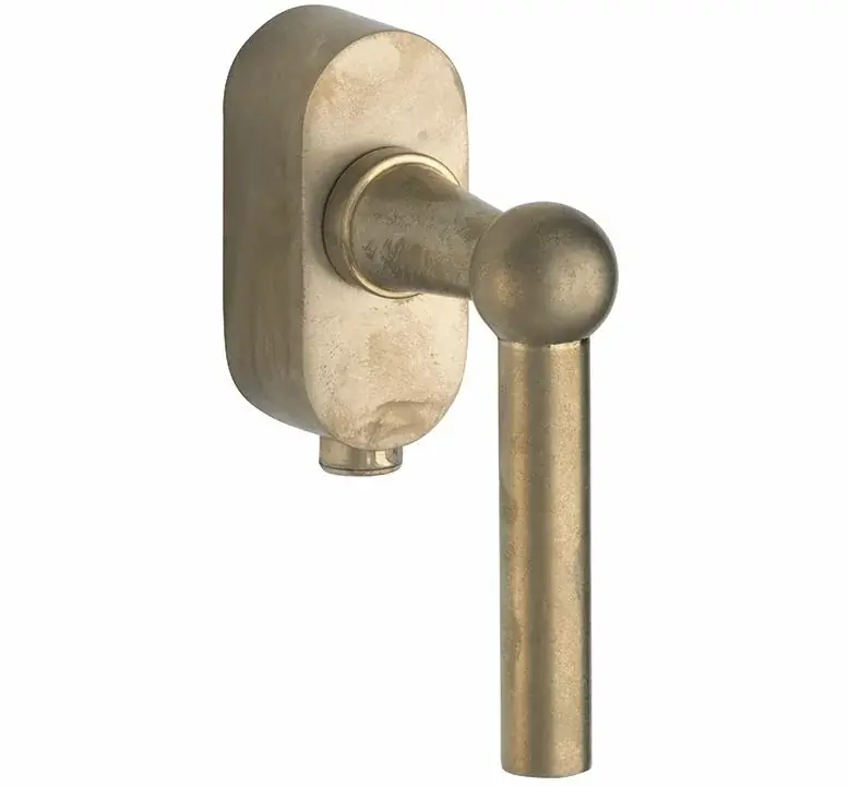 Aanbieding SKG2 Draaikiepgarnituur afsluitbaar Chemin de fer/Elegant messing antiek