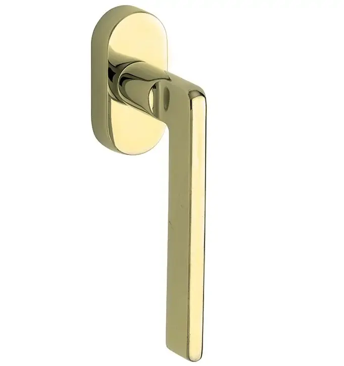 Draaikiepgarnituur Piatto/Elegant messing gelakt Fabrieksprijs