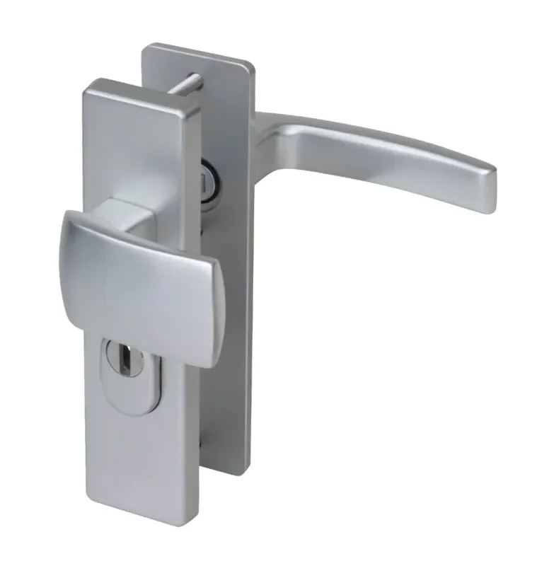 Nemef veiligheidsbeslag PC55 kortschild knop/kruk 3405-II met kerntrek beveiliging SKG3 aluminium F1 Superprijs