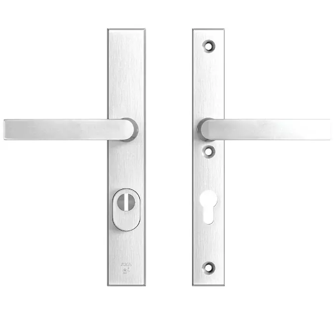 AXA Edge Plus smal veiligheidsbeslag PC72 met kerntrekbeveiliging kruk/kruk SKG3 aluminium F1 Exclusieve Aanbieding