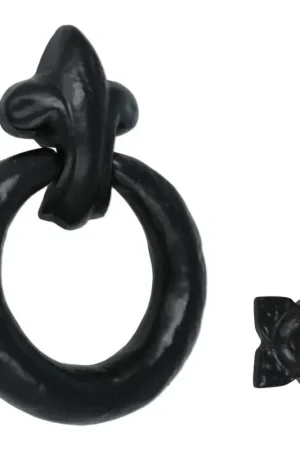Deurklopper ring, ijzer zwart Favoriet