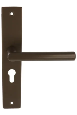 Deurklink Luke op rechthoekig schild PC55 brons Dagaanbieding