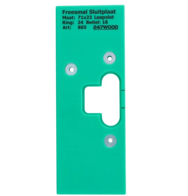 Speciale Aanbieding 247WOOD Freesmal sluitplaat 71×23