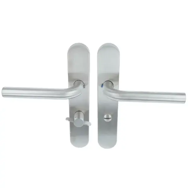ODShop deurklink Modern rond op ovaal schild WC63/8 rvs Direct Verzonden