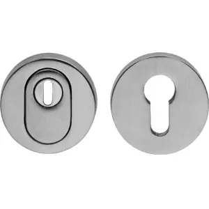 Intersteel SKG3 veiligheidsrozetten basic rond verdekt ø54x12mm met kerntrekbeveiliging rvs Tijdelijk Beschikbaar