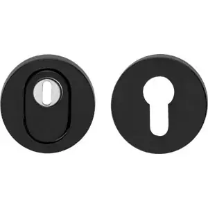 Intersteel SKG3 veiligheidsrozetten rond verdekt ø52x12mm met kerntrekbeveiliging mat zwart Gratis Retour