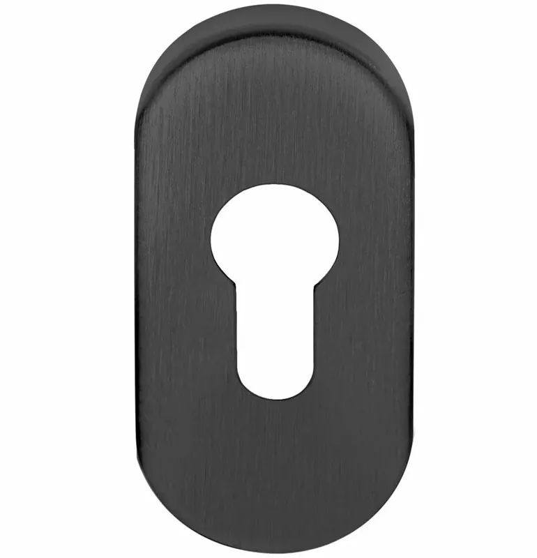 Hete Deal Cilinderplaatje ovaal BASICS LBY32 mat zwart