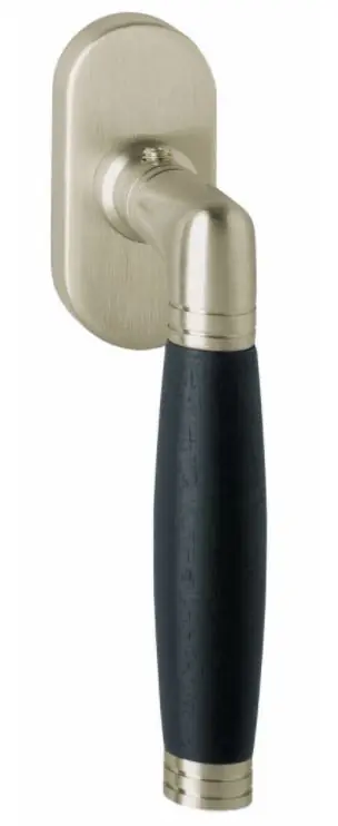Beste Prijs Intersteel raamkruk Ton 222 nikkel mat/ebbenhout