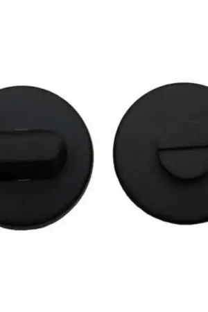 WC-Sluiting rond verdekt blind mat zwart Direct Verzonden
