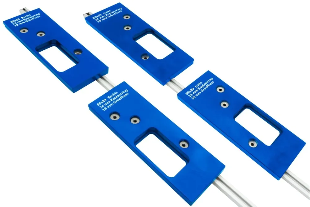 Premium Freesmalset 4-delig voor scharnieren ronde hoek 89×89 mm