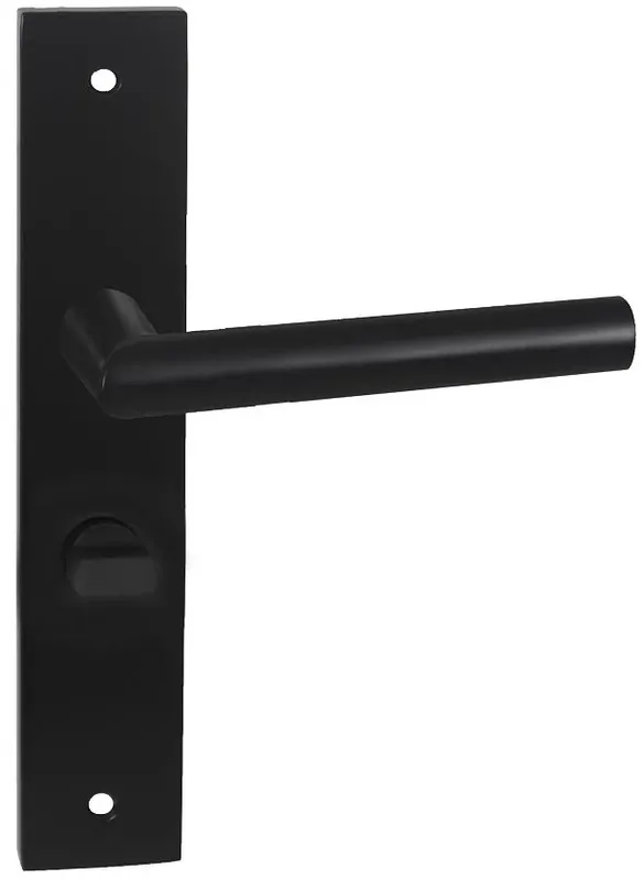 Nieuw Deurklink London op vierkant schild WC63 zwart