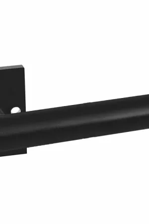 Bestseller Deurklink London op vierkant rozet aluminium zwart