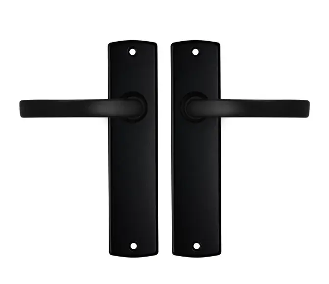 Bestseller AXA Curve schild Blind met deurklink Blok aluminium zwart