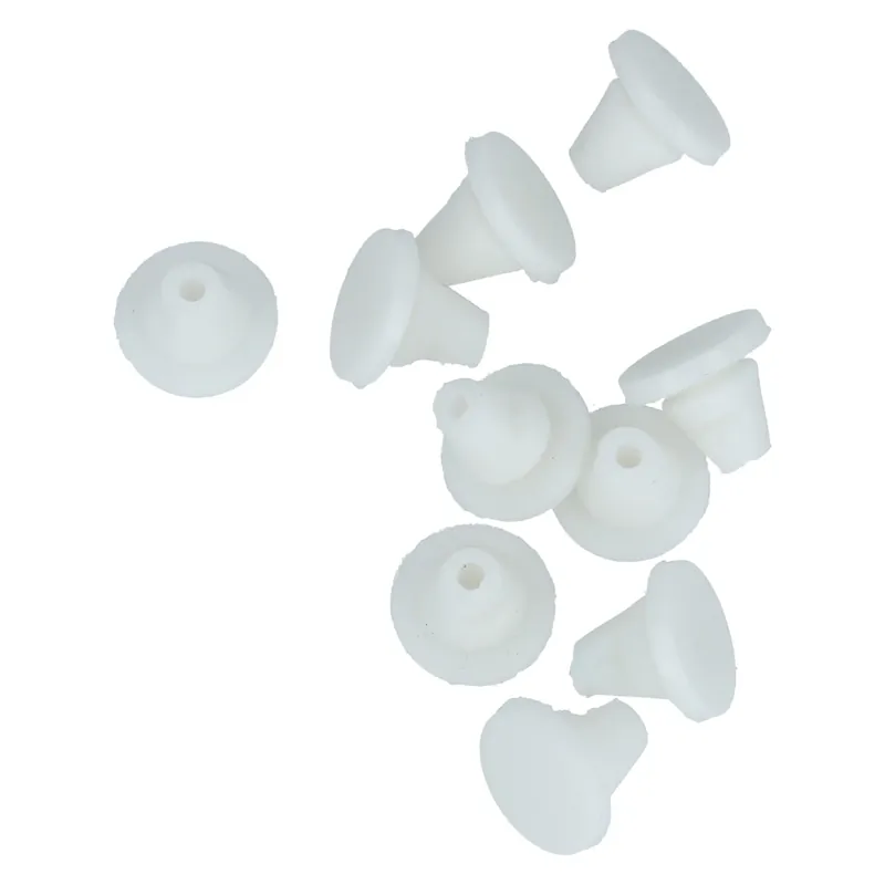 ODShop set van 10 aanslagdopjes 11x6x1.5mm voor deurkozijnen rubber wit Lage Kosten