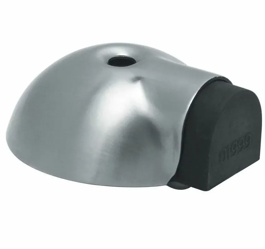 Finale Uitverkoop Deurstop vloermontage ø63x24mm rvs mat