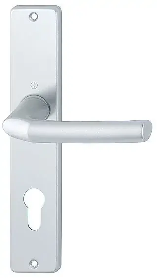 Beperkt Aanbod Hoppe deurklink op schild PC72 aluminium F1