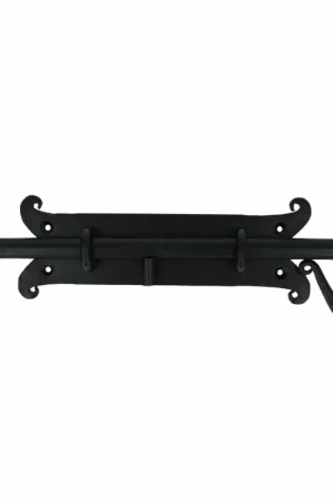 Grendel ijzer zwart, grondplaat 195 x 70 mm Lage Prijs