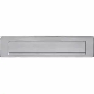 Intersteel briefplaat met klep/regenrand rvs Laatste Kans