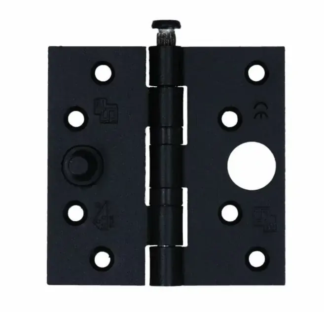 S2 veiligheids nylonlagerscharnier rechte hoeken 89×89 zwart SKG3 Weekendaanbieding