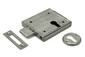 Uitverkoop DX Oplegslot kelderslot voor profielcilinder doornmaat 60 mm