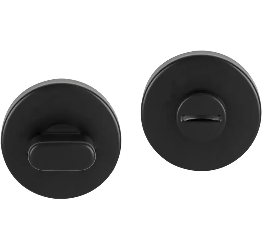 Hoge Kwaliteit Differnz Essence wc-sluiting rond mat zwart