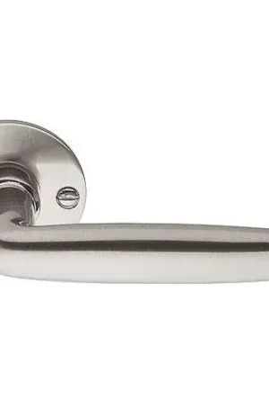 Deurklink Dudok Model met Ronde rozet mat nikkel Fabrieksprijs