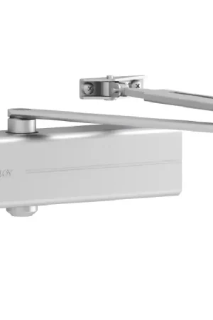 Betaalbaar ASSA ABLOY deurdranger met schaararm sterkte 2-4 zilver