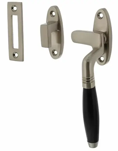 Express Levering Intersteel raamsluiting Ton Model rechts nikkel mat/ebbenhout