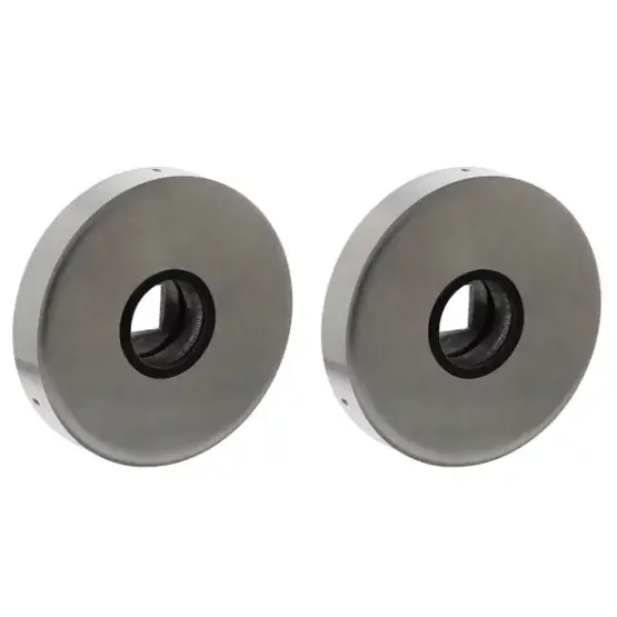 Intersteel rozetten massief ø53x10mm verdekt met nokken en veer, geheel rvs Nieuw