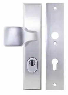 Buva voordeurgarnituur PC72 met kerntrekbeveiliging Serie 3400 SKG3 aluminium F1 Premium
