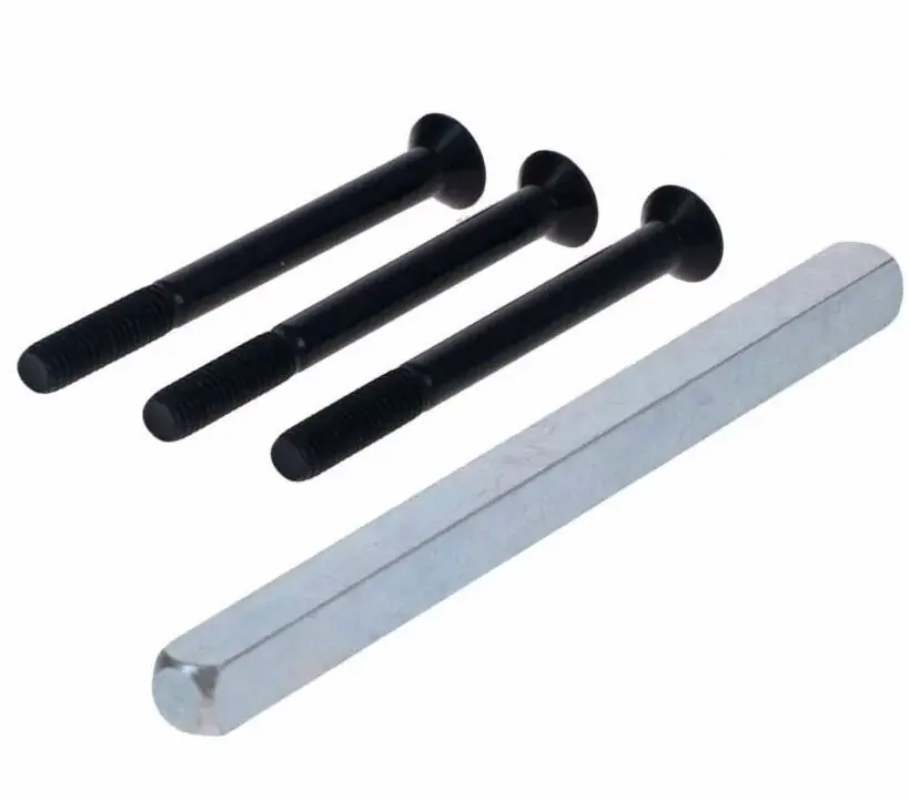 Shop Nu S2 montageset voor veiligheidsbeslag kruk/kruk zwart deurdikte 53-58 mm