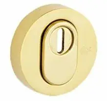 Shop Nu SKG3 cilinderrozet buiten + kerntrekbeveiliging Elegant messing ongelakt