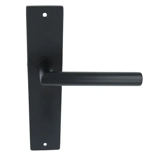 Deurklink Basis Rond zwart Op langschild Blind Weekendaanbieding