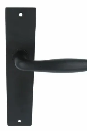Bestel Nu Deurklink Sigaar model Massief zwart Op langschild Blind