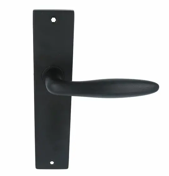 Bestel Nu Deurklink Sigaar model Massief zwart Op langschild Blind