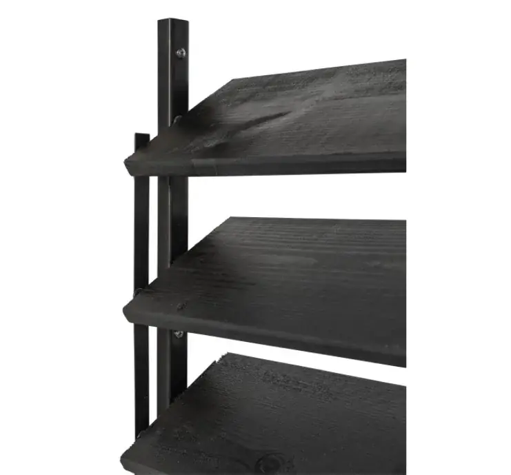 Betrouwbaar Set Flex Fence draaibare lamellen 50cm rvs zwart