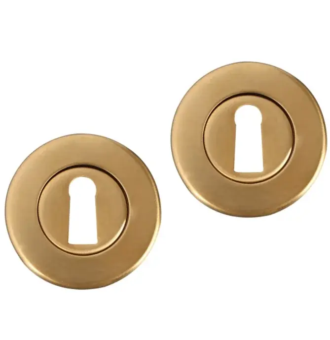 Differnz set van 2 sleutelplaatjes rond goud Uitverkoop