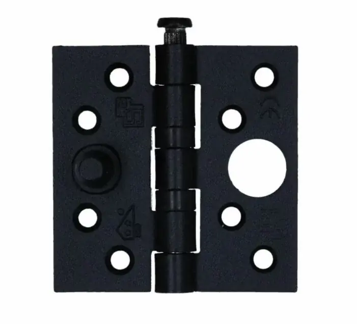 Beste Prijs S2 veiligheids nylonlagerscharnier rechte hoeken 76×76 zwart SKG2