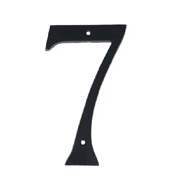 Huisnummer 7 Extra Groot IJzer zwart 140 mm Bestseller