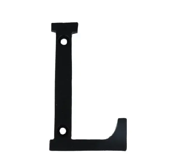 Lage Prijs Letter L Klein IJzer zwart 75 mm