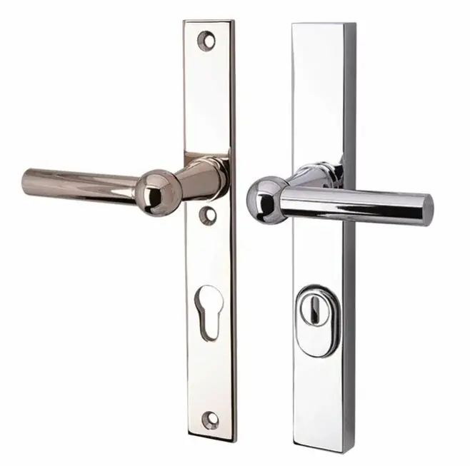 SKG3 PC92 kruk/kruk op smalschild Chemin de fer links + kerntrekbeveiliging glans nikkel/glans chroom Rechtstreeks Van De Fabrikant