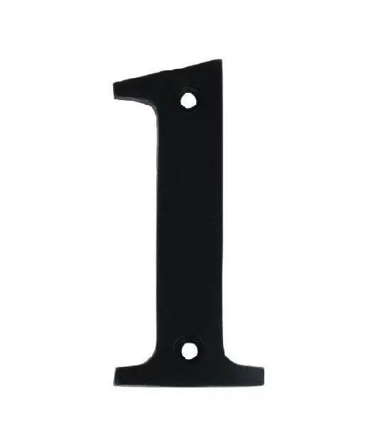 Hete Deal Huisnummer 1 Klein IJzer zwart 80 mm