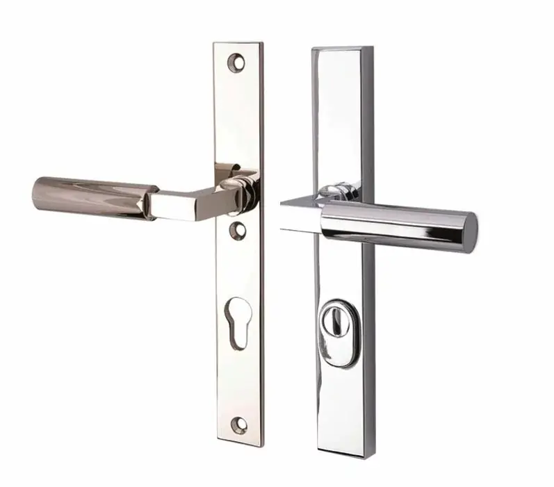 Direct Verzonden SKG3 PC72 kruk/kruk op smalschild Bauhaus links + kerntrekbeveiliging glans nikkel/glans chroom
