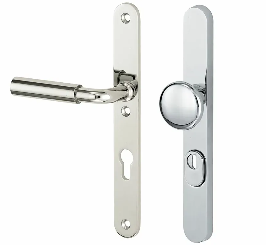 Actieprijs SKG3 PC92 knop/kruk op smalschild Frankfurt links + kerntrekbeveiliging glans nikkel/glans chroom