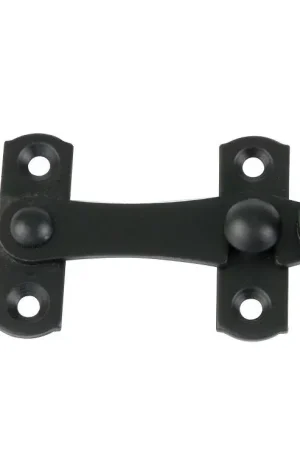 Actieprijs Overslag sluiting links 75 x 46 mm zwart