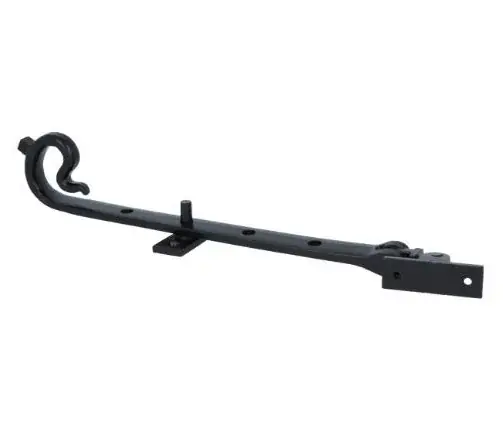 Aanbieding Raamuitzetter met krul 250mm ijzer zwart