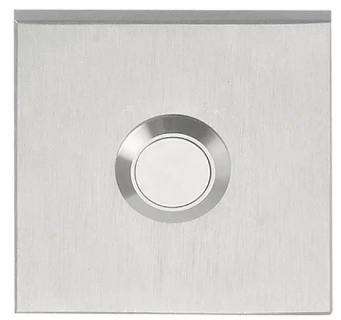 Direct Beschikbaar Beldrukker SQUARE LSQ50 mat rvs 50 mm