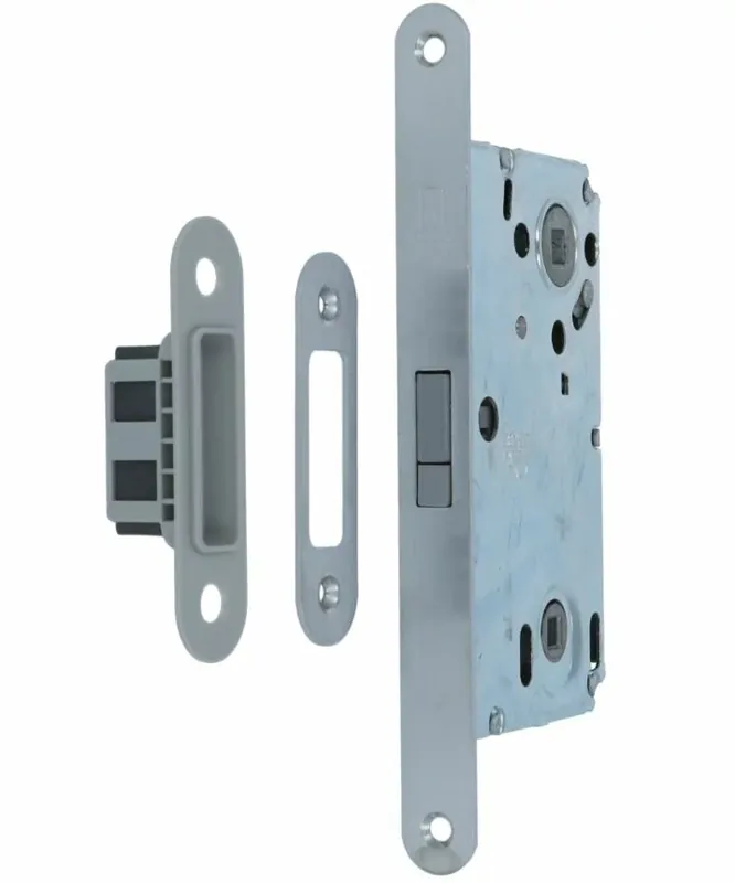 Magneet vrij- bezetslot 90mm Met chroom gesatineerde voorplaat Favoriet